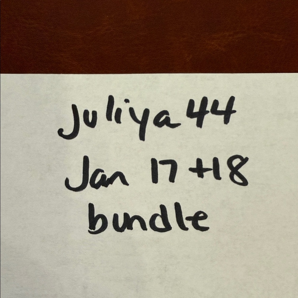 Handwritten Note on Paper